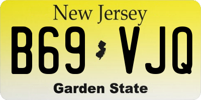 NJ license plate B69VJQ