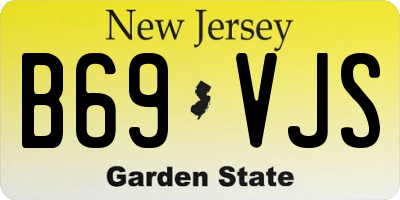 NJ license plate B69VJS