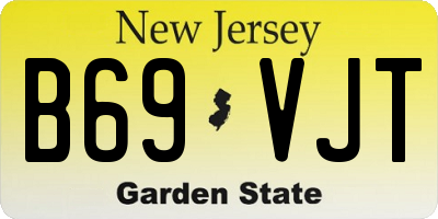 NJ license plate B69VJT