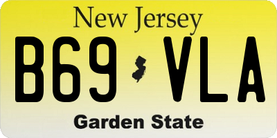 NJ license plate B69VLA