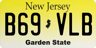 NJ license plate B69VLB