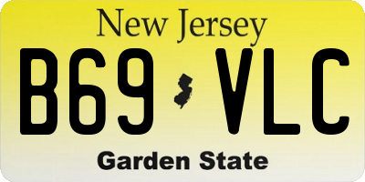 NJ license plate B69VLC