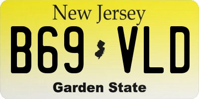 NJ license plate B69VLD