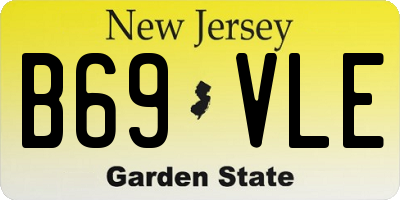 NJ license plate B69VLE