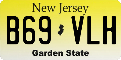 NJ license plate B69VLH