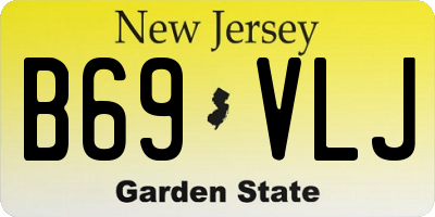 NJ license plate B69VLJ