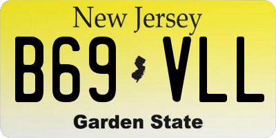 NJ license plate B69VLL
