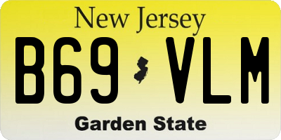 NJ license plate B69VLM