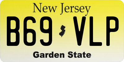 NJ license plate B69VLP