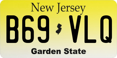 NJ license plate B69VLQ