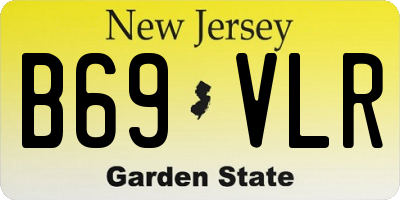 NJ license plate B69VLR