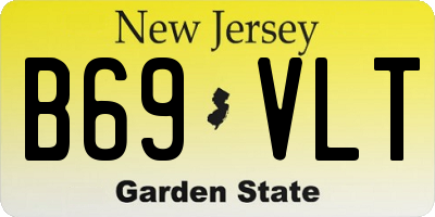 NJ license plate B69VLT