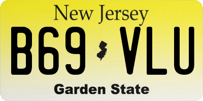 NJ license plate B69VLU