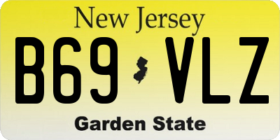 NJ license plate B69VLZ