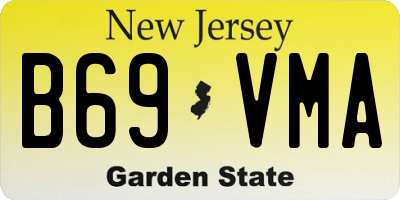 NJ license plate B69VMA