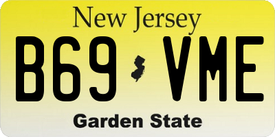 NJ license plate B69VME