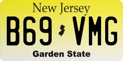 NJ license plate B69VMG