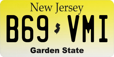 NJ license plate B69VMI