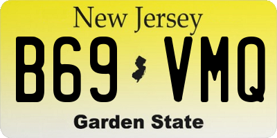 NJ license plate B69VMQ