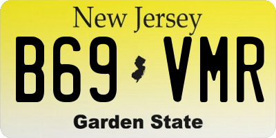 NJ license plate B69VMR