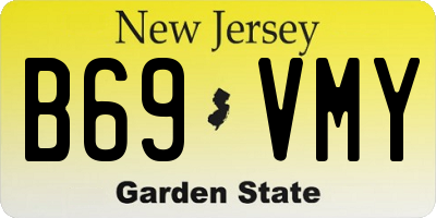NJ license plate B69VMY