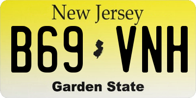 NJ license plate B69VNH