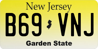 NJ license plate B69VNJ
