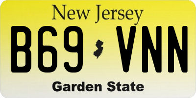 NJ license plate B69VNN
