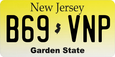NJ license plate B69VNP