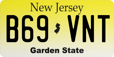 NJ license plate B69VNT