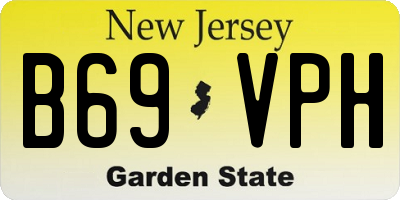 NJ license plate B69VPH