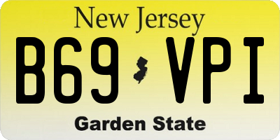 NJ license plate B69VPI