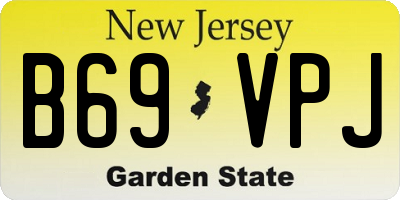 NJ license plate B69VPJ