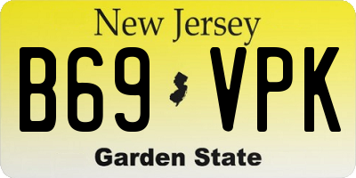 NJ license plate B69VPK