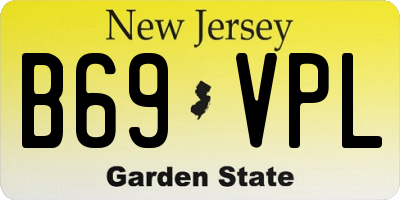 NJ license plate B69VPL