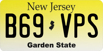 NJ license plate B69VPS