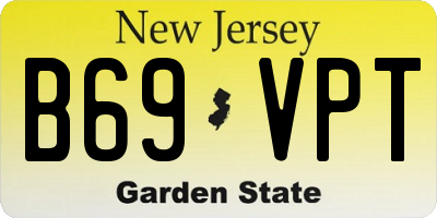 NJ license plate B69VPT