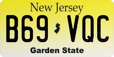 NJ license plate B69VQC