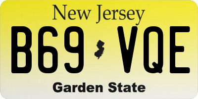 NJ license plate B69VQE