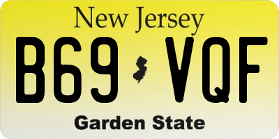 NJ license plate B69VQF