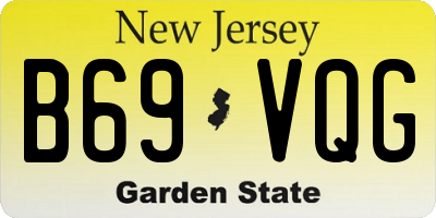 NJ license plate B69VQG