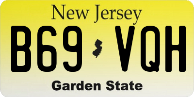 NJ license plate B69VQH