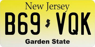 NJ license plate B69VQK