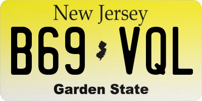 NJ license plate B69VQL