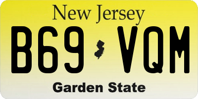 NJ license plate B69VQM