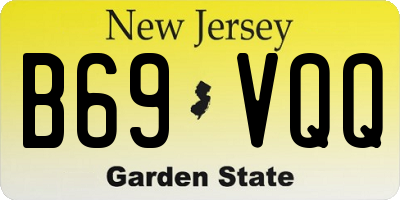 NJ license plate B69VQQ