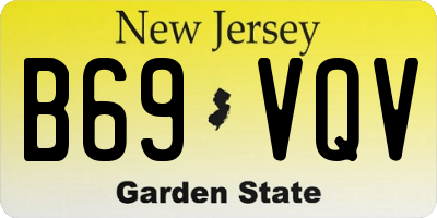 NJ license plate B69VQV