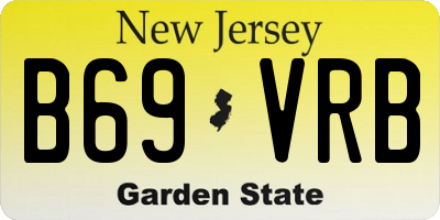 NJ license plate B69VRB