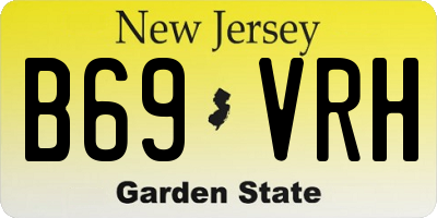 NJ license plate B69VRH