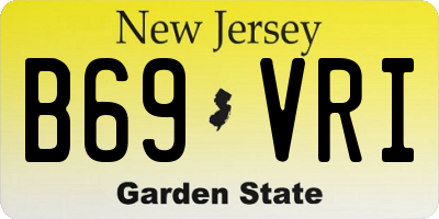 NJ license plate B69VRI